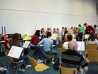 Schüler/innen der Musikalischen Grundausbildung zu Besuch beim Sinfonieorchester Landkreis Kaiserslautern 2005