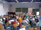 Schüler/innen der Musikalischen Grundausbildung zu Besuch beim Sinfonieorchester Landkreis Kaiserslautern 2005